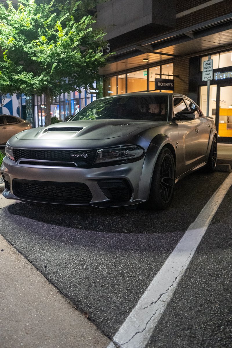 Dodge Charger SRT, downtown at night