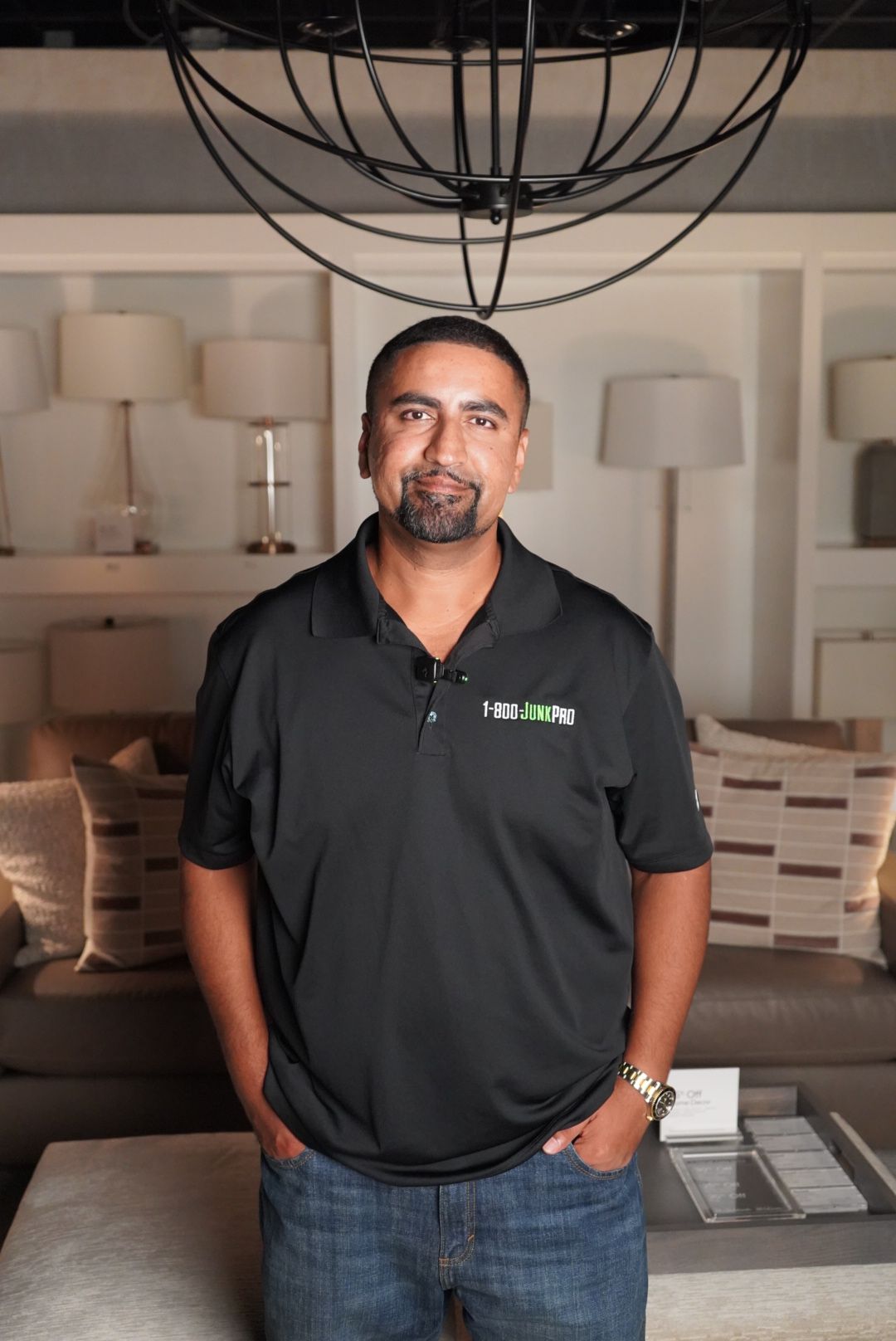 Closer portrait at the furniture showroom networking mixer